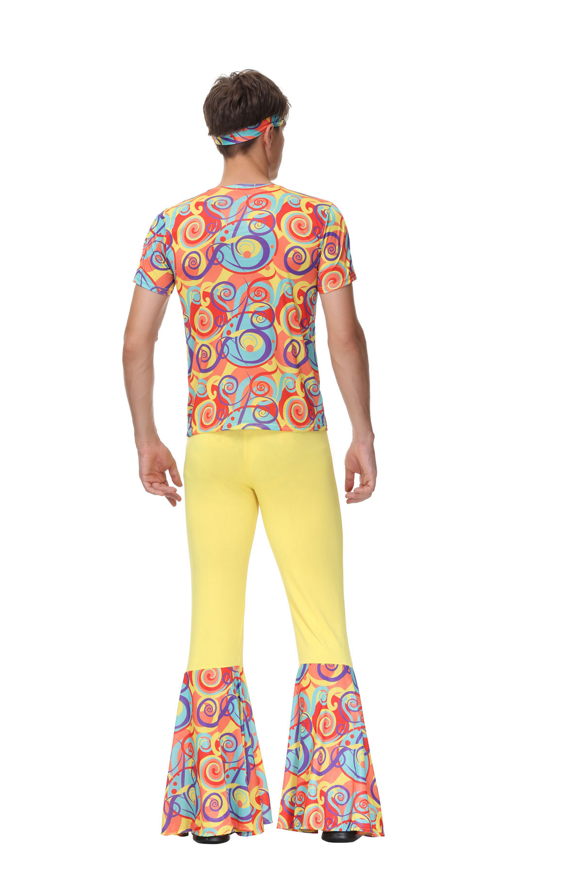 70s Retro Hippie Costume Set Halloween Disco Dance Performance Adult Costume